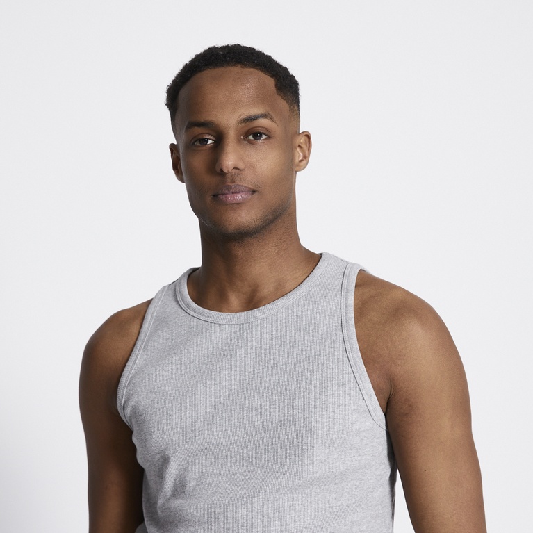 Ribbed tank top "Hugo"